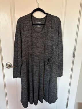 torrid Charcoal Marled Long Sleeve Swing Dress